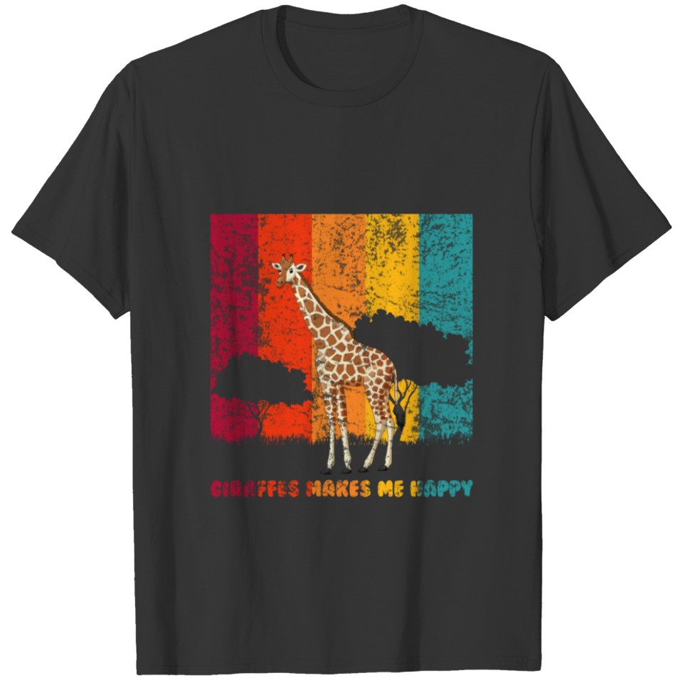 Giraffe Endangered species T-shirt