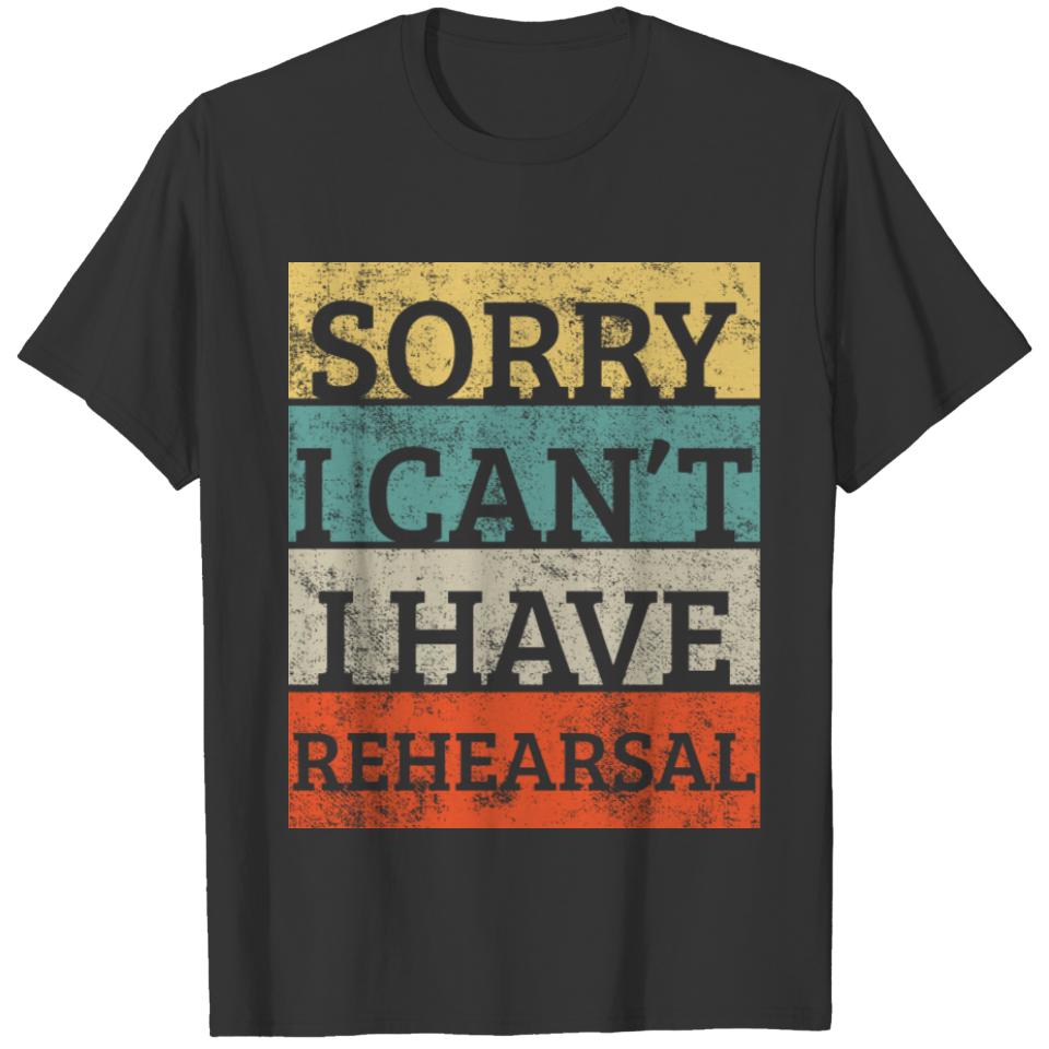 Theater Rehearsal Acting Retro T-shirt