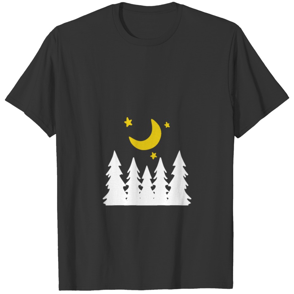 At night in the forest Funny gift T-shirt