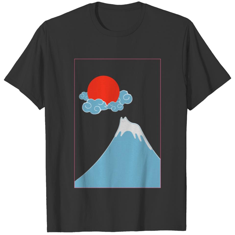 Kawaii Kitten Mountain T-shirt