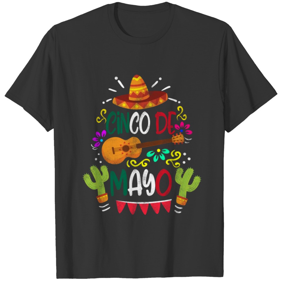 Happy Cinco De Mayo Mexican Flag Vintage Men T Shirts