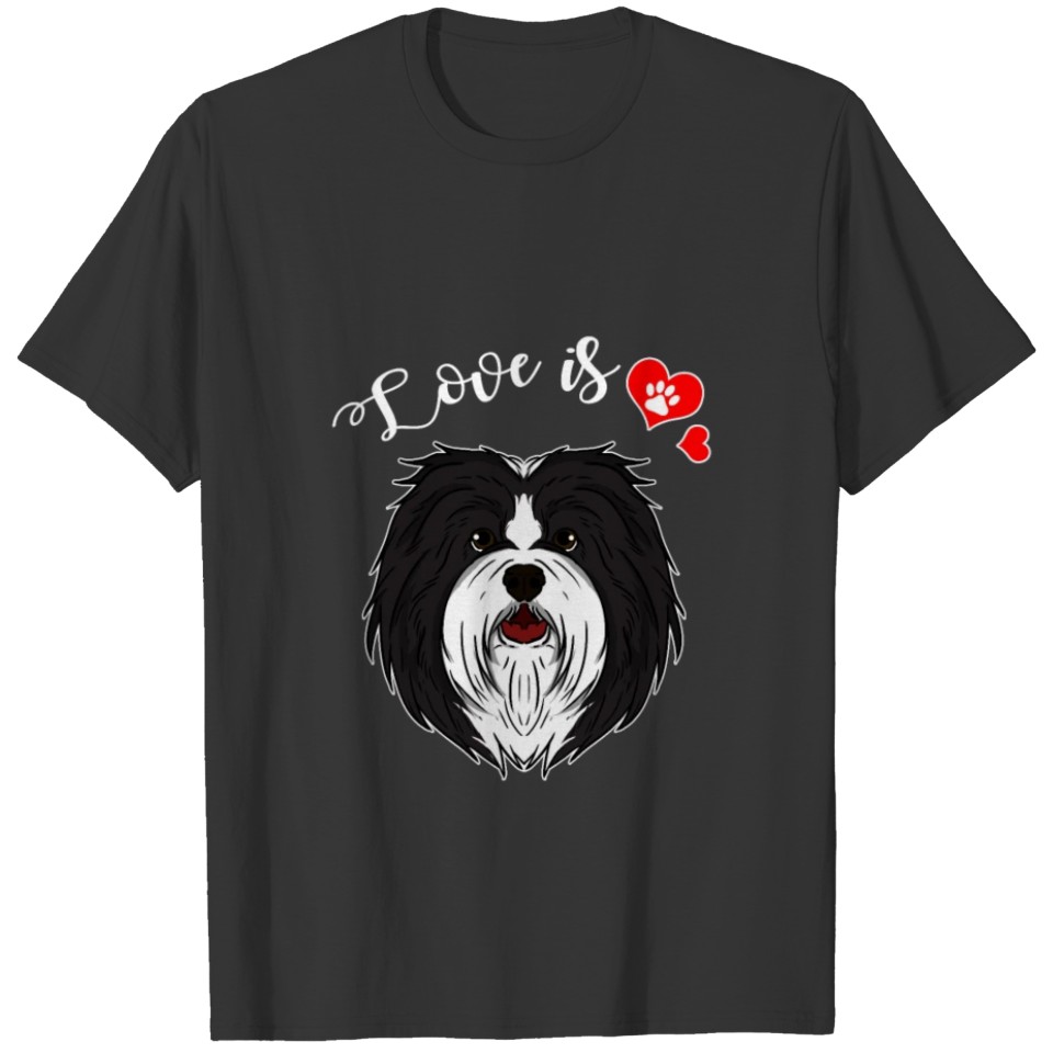 Love Havanese Dog Owner Paw Heart Gift T-shirt