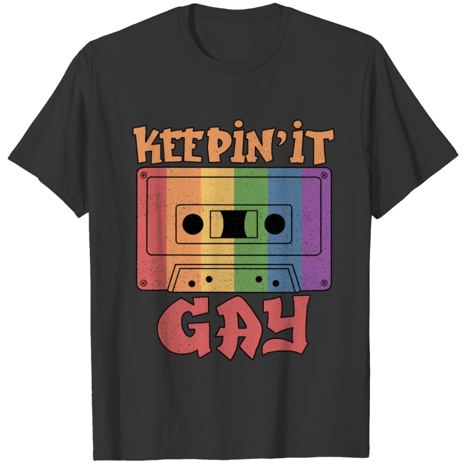 Retro 90s Hip Hop Gifts Men LGBT Gift Gay Pride T Shirts