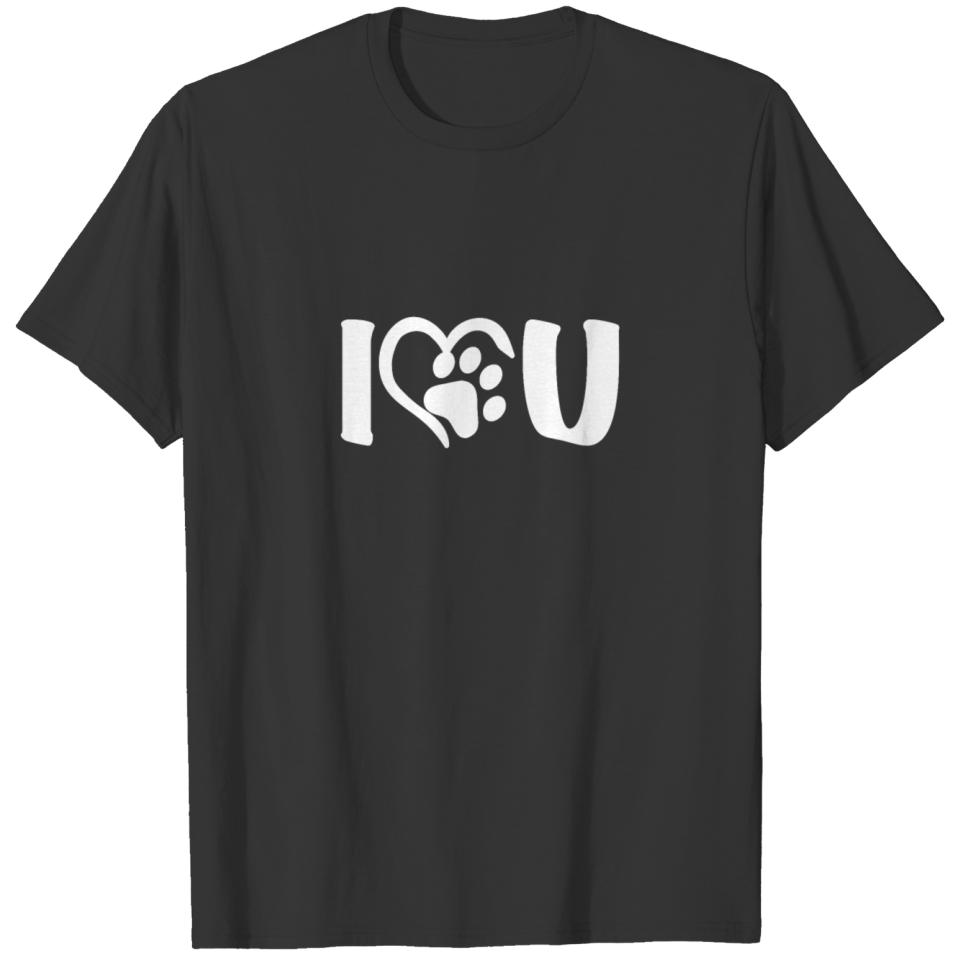 dog love heart gift T-shirt