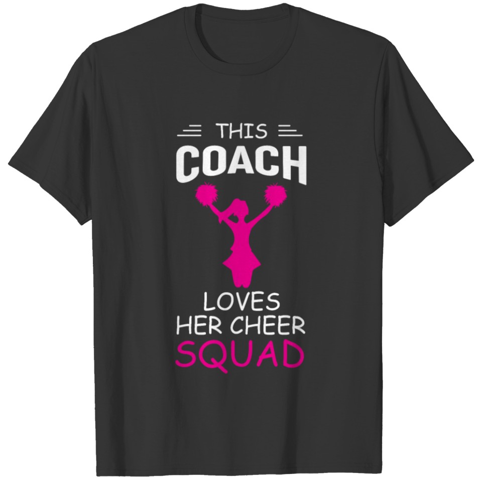 Cheerleader Coach Gift - This Coach Loves Her Chee T-shirt