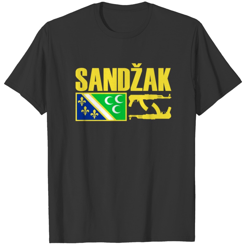 Sandzak Flag, Cool Sandzak Roots, Sandzak T-shirt