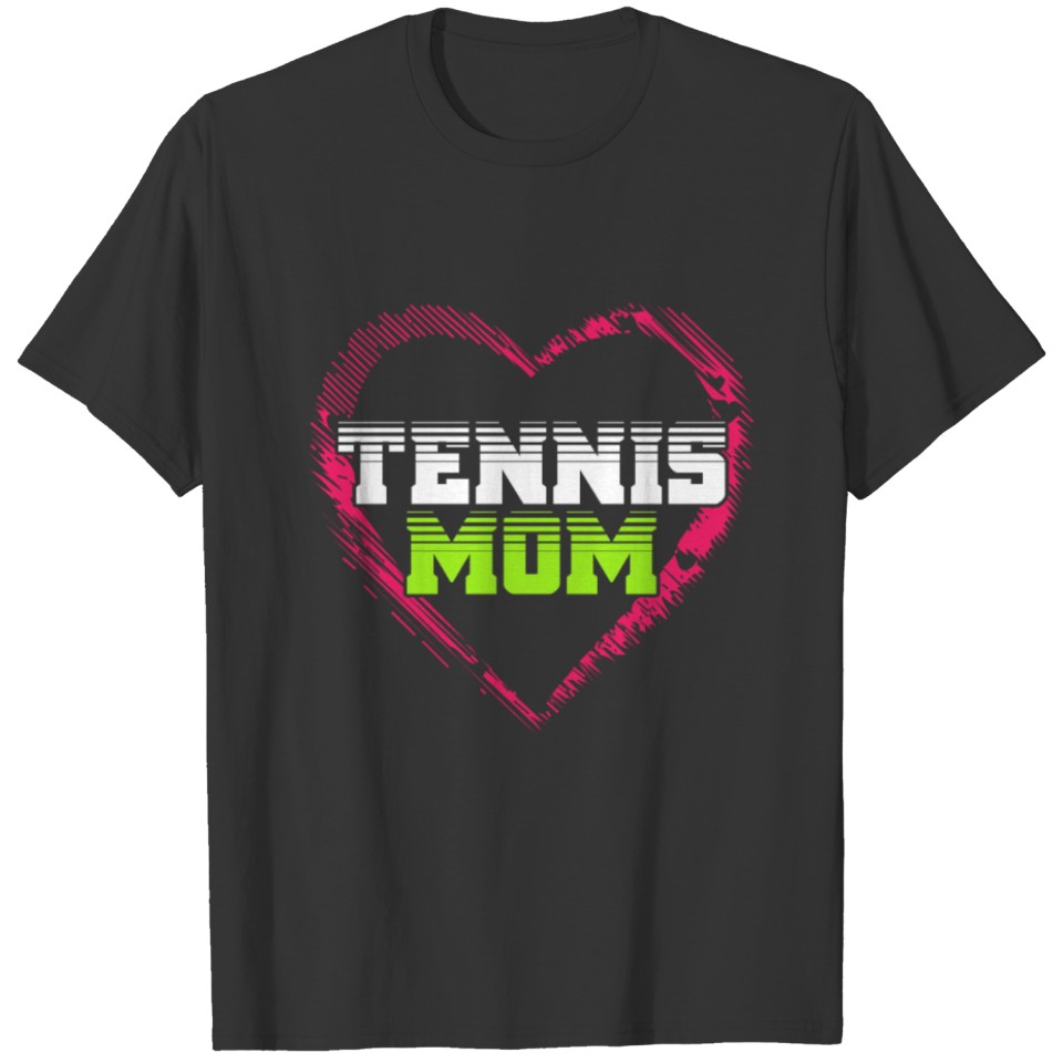 Lovable Tennis Mom Artwork T-shirt