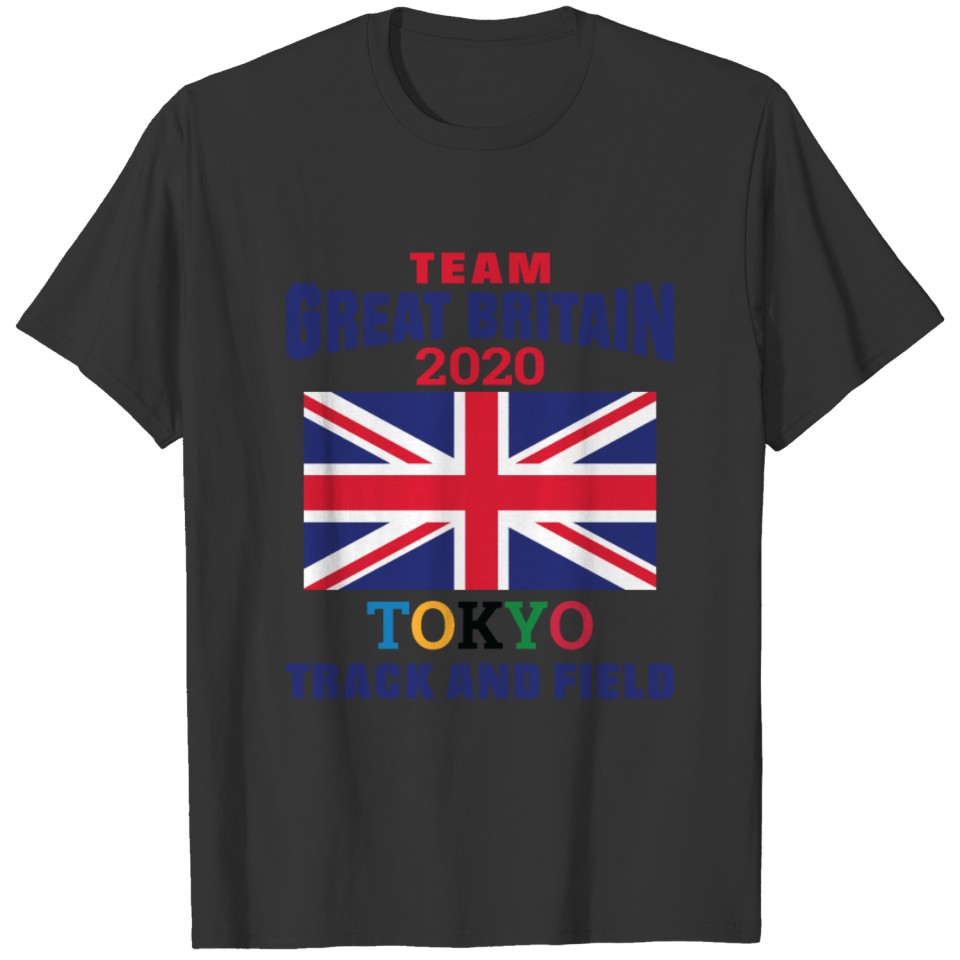 Team Great Britain 2020 Tokyo Track and Field T-shirt