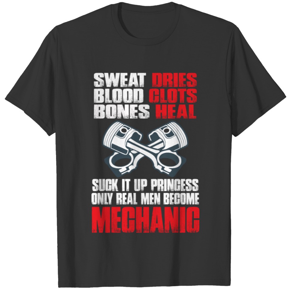 ONLY REAL MEN BECOME MECHANIC T Shirts