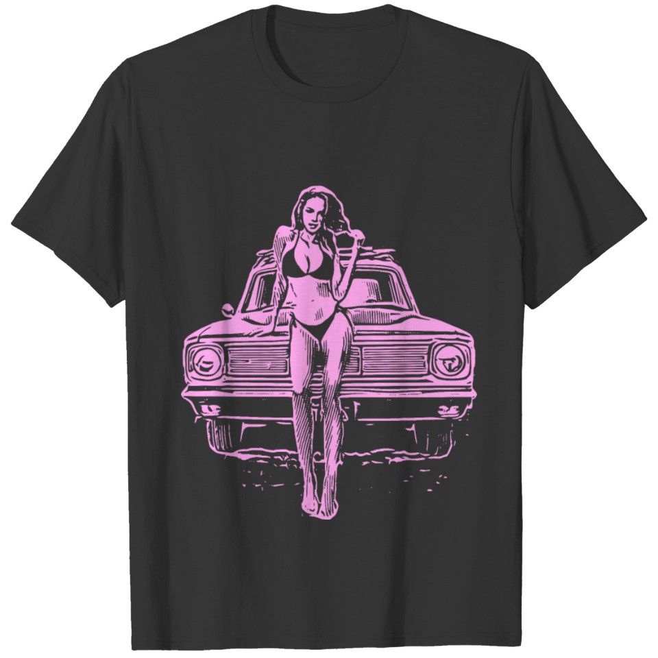 2reborn THE CAR GIRL Country Route Auto Bikini Sum T Shirts