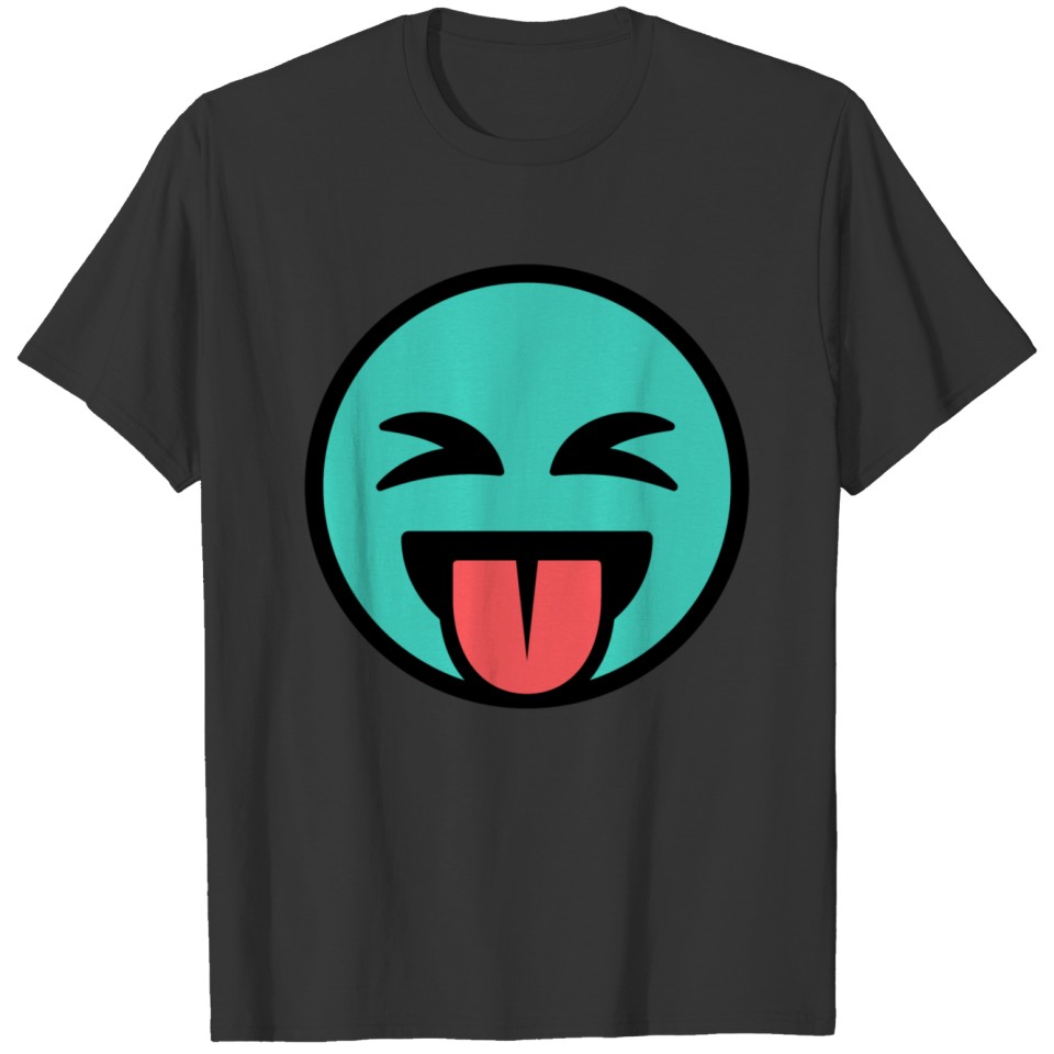 Tongue Emoticon - Happy face T-shirt
