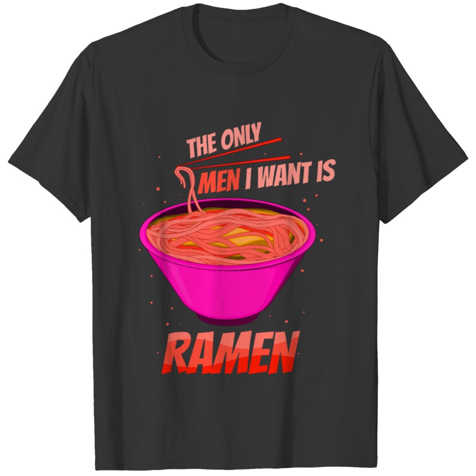 Ramen Men Funny T Shirts