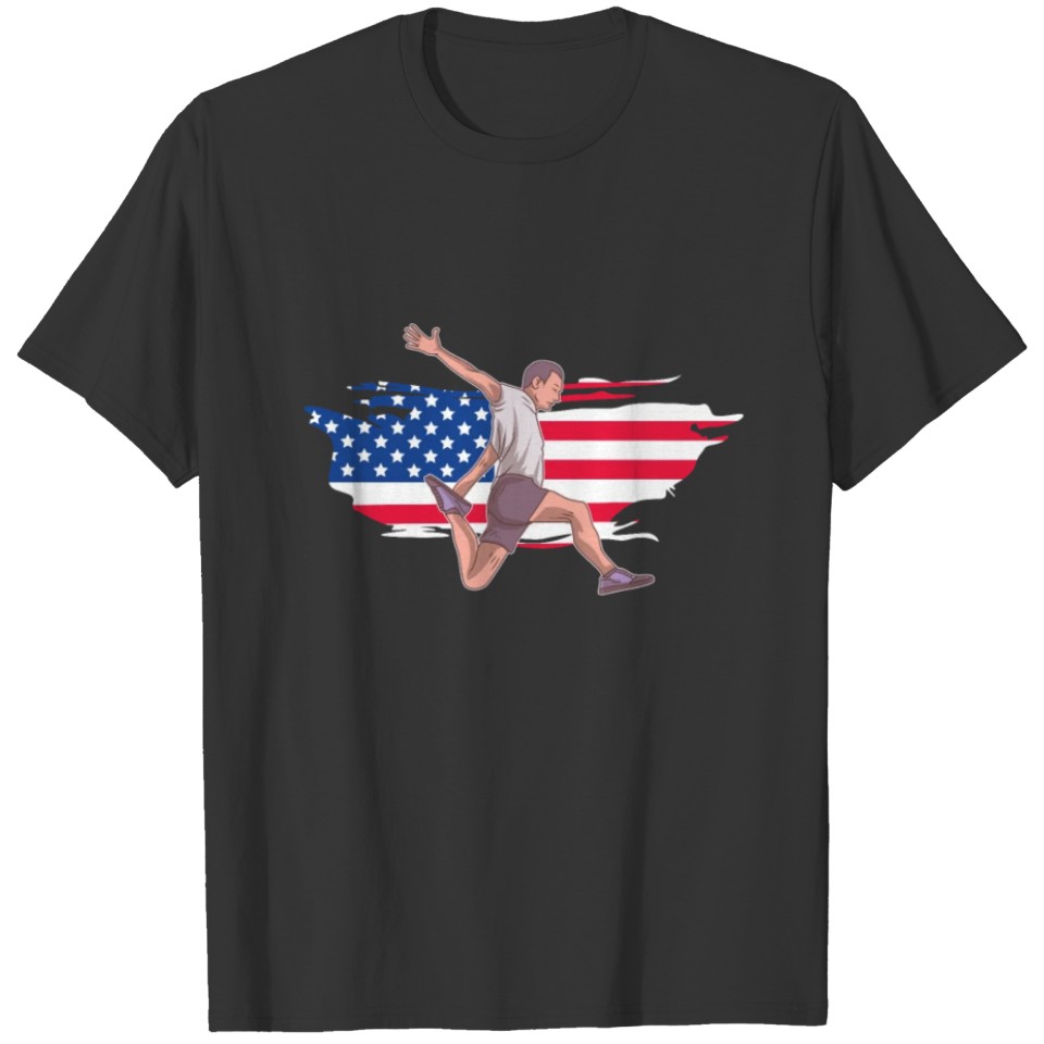 American Parkour Street Jumping Runner Backflip T-shirt