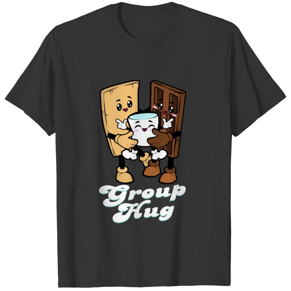 Kids Smores S'mores Group Hugs Fun Camping Food T-shirt