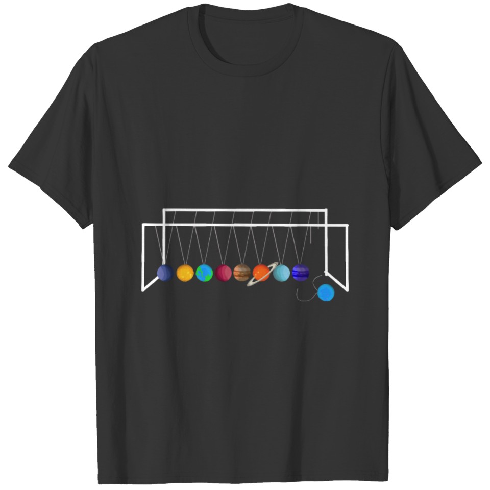 Newton Planet Pendulum T-shirt