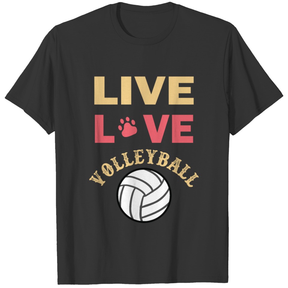 live love volleyball T-shirt