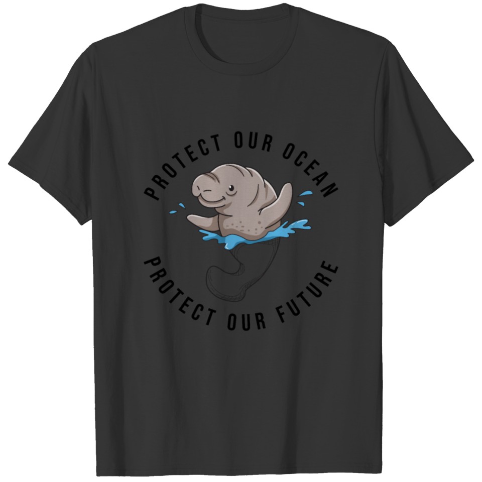 Protect Our Ocean Tee Shirt Manatee T-shirt