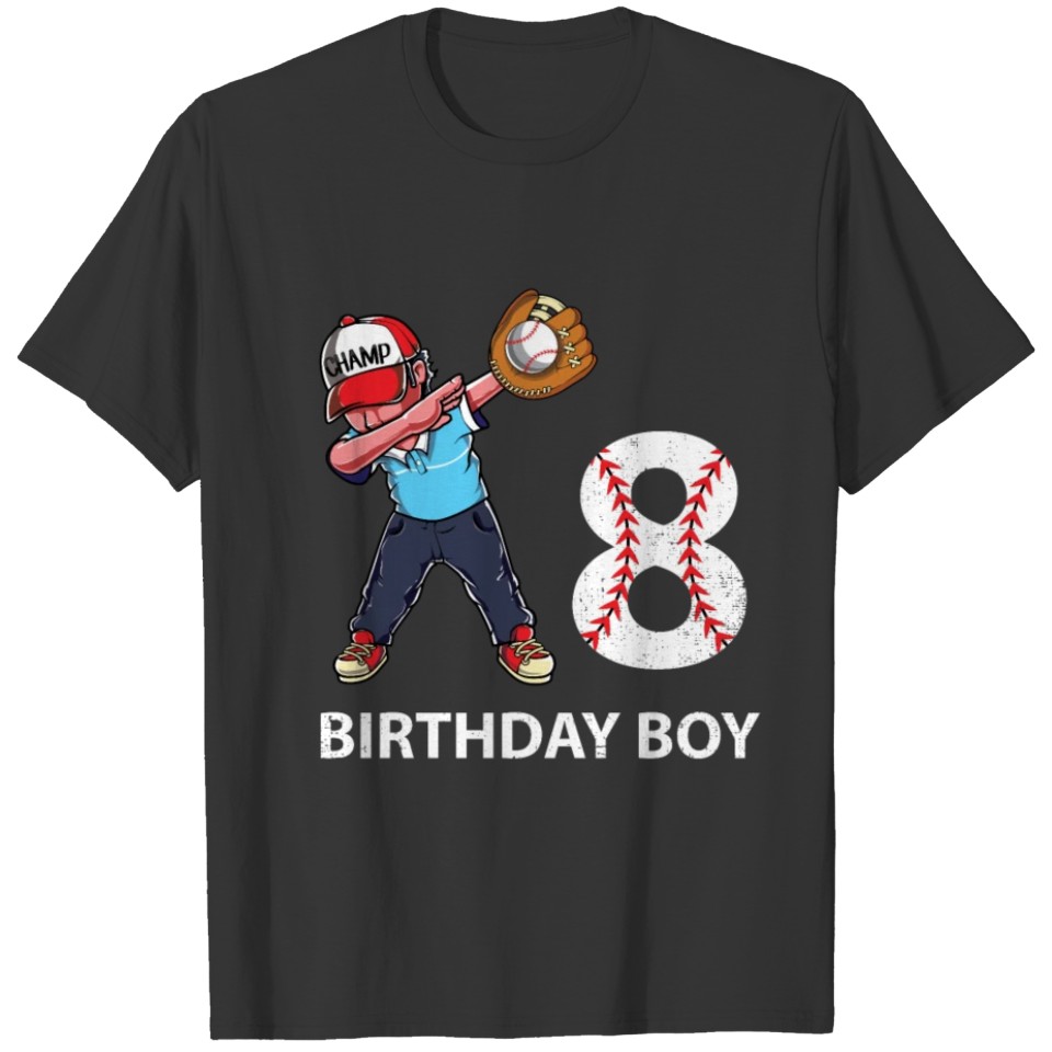 8yo Birthday Boy Baseball Lover Party Gift | Turni T-shirt