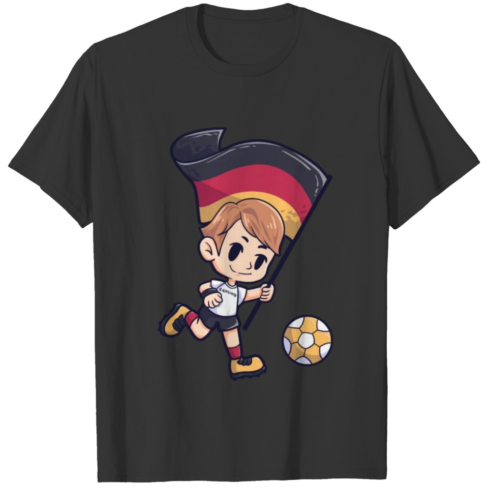 Germany Soccer Boy Flag Sport T-shirt