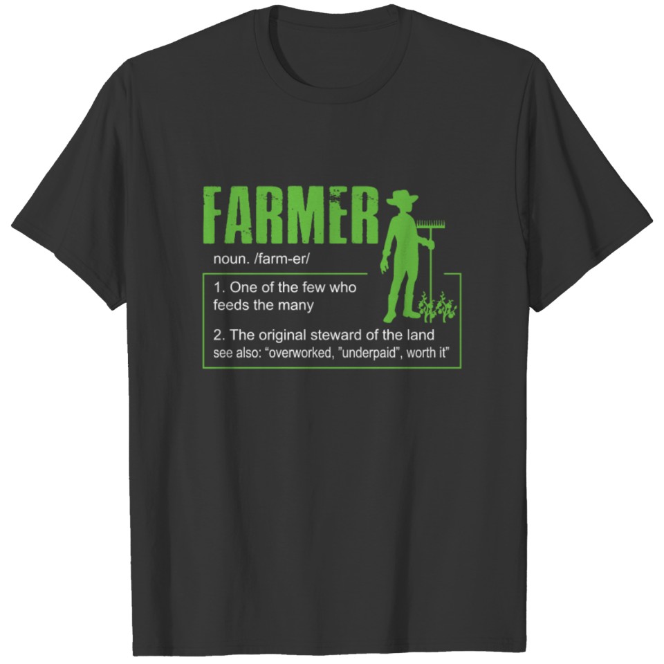 Farm Farmer Definition T Shirts