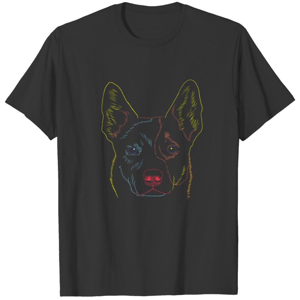 Dog Australian Cattle Dog Strokes T-shirt