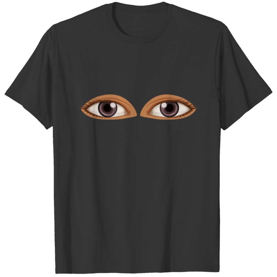 brown eye illustration vintage geek abstract T Shirts