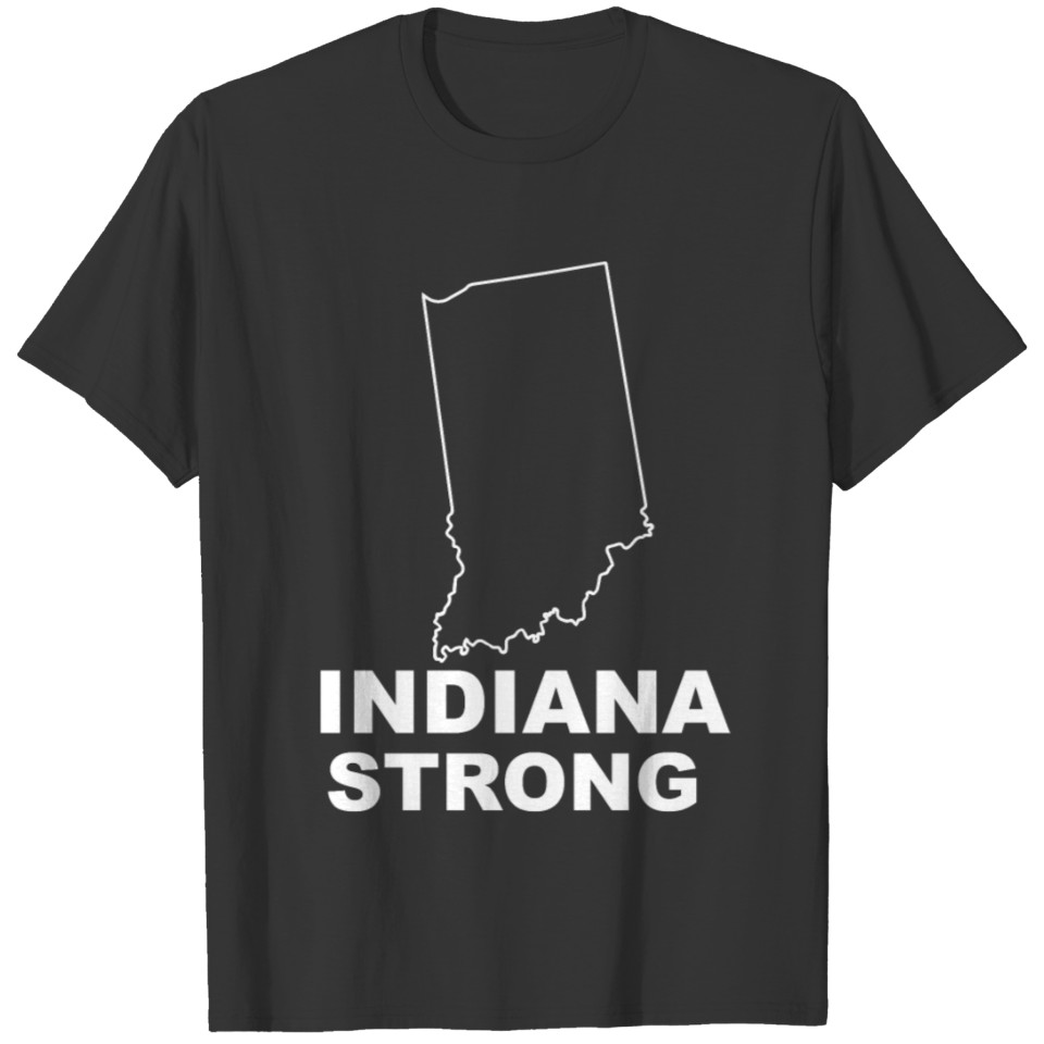 indiana strong shirt indiana state map gifts T-shirt