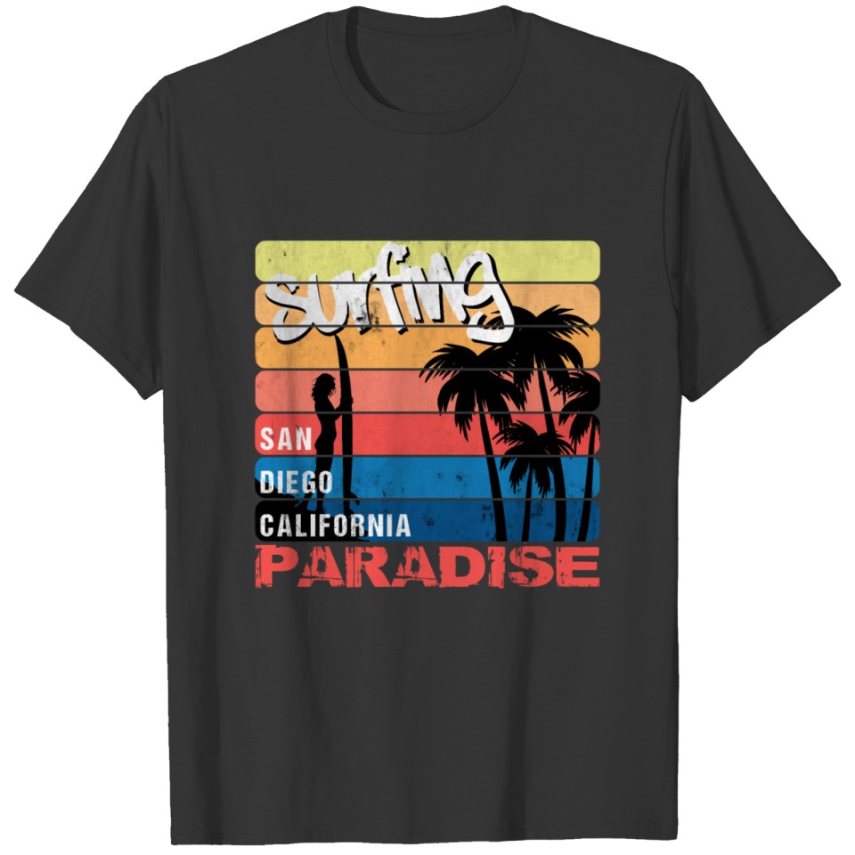 San Diego - Surfing Paradise T-shirt