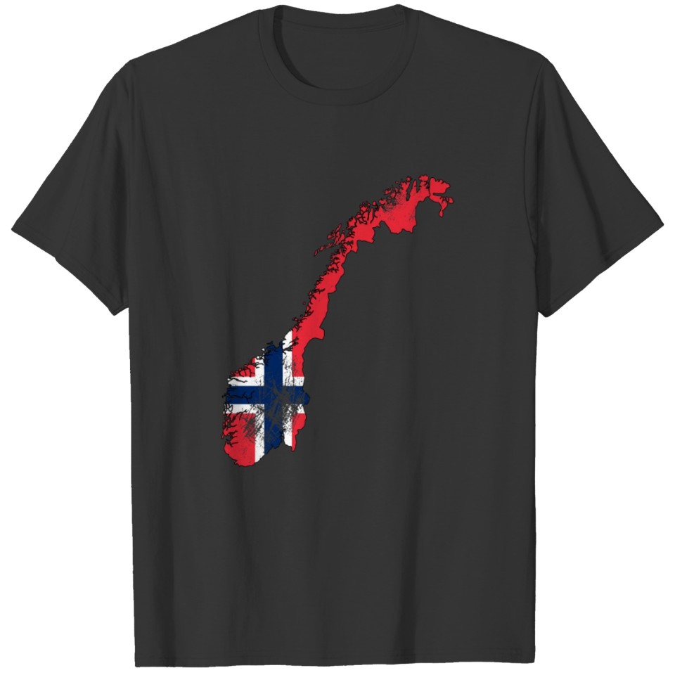 Norway flag retro T-shirt