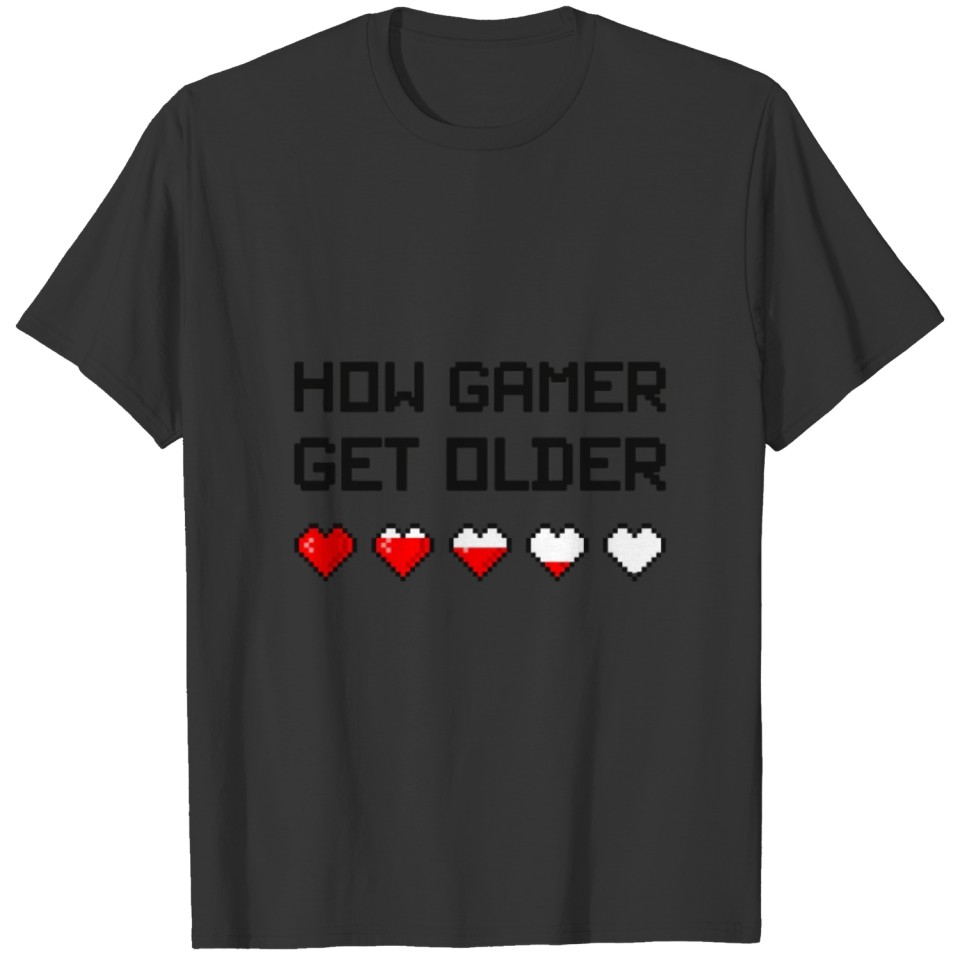 Gaming gamer nerd birthday T-shirt