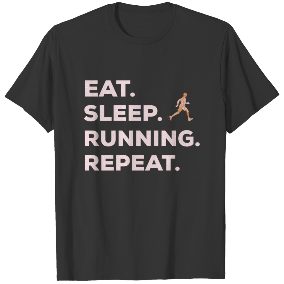 Running jogging sport slogan gift love T-shirt