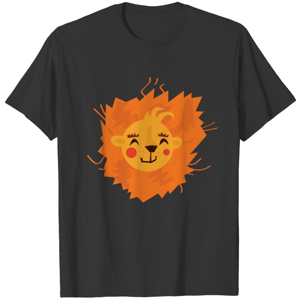 Little baby lion cartoon - cute & funny animals T-shirt