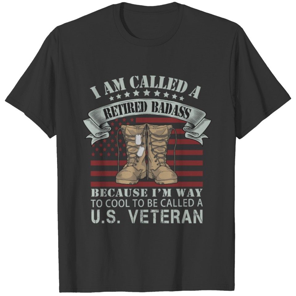Usa veteran boot army flag T-shirt