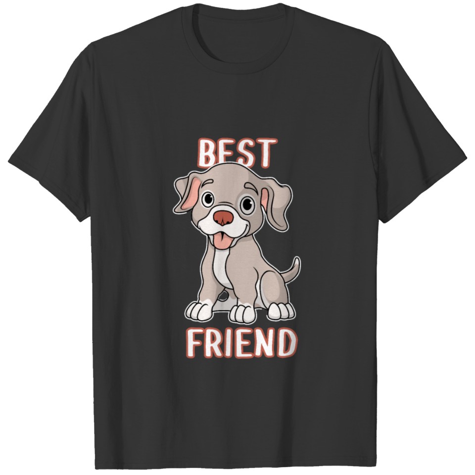 Cute Dog Puppy Gift Boys Girls T-shirt