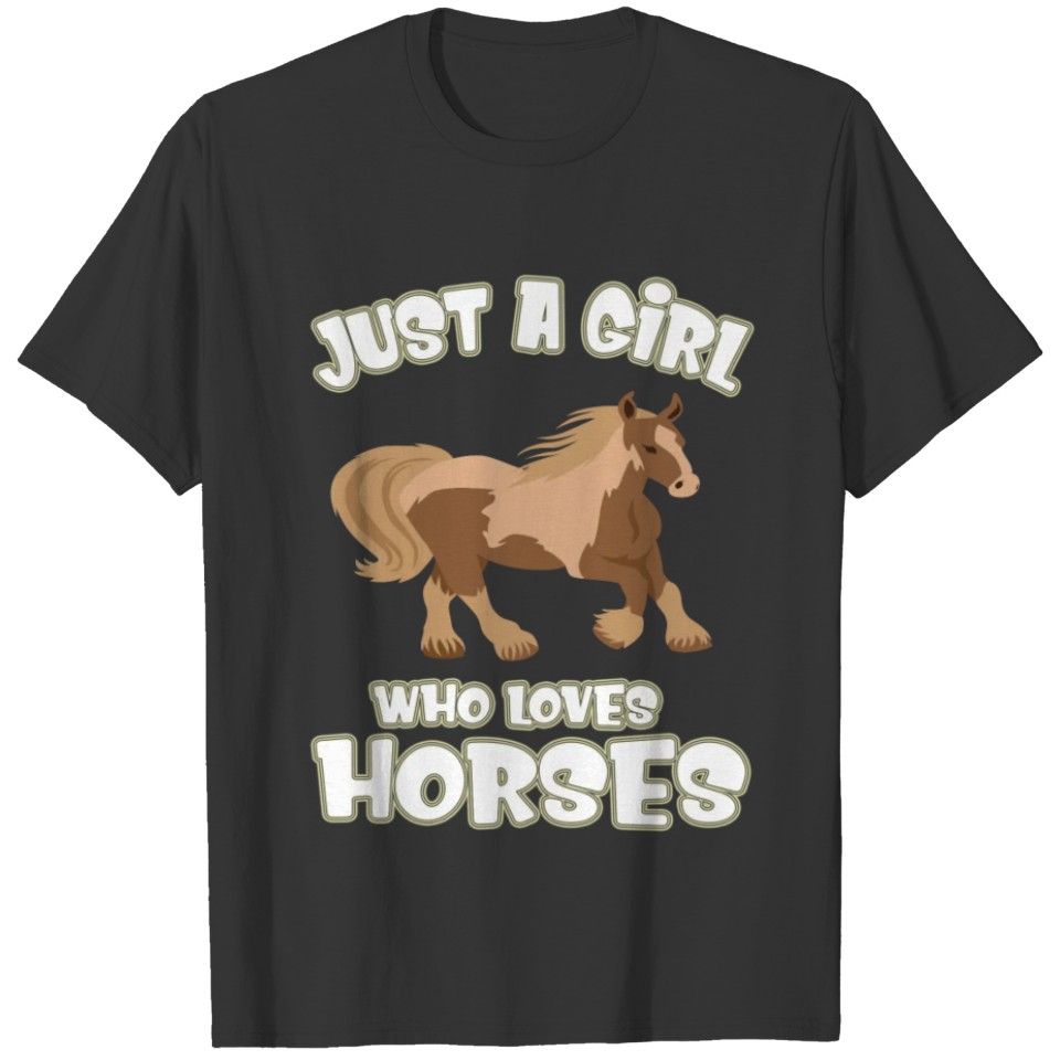Riding Horse Gifts For Girls, Just A Girl Who Love T-shirt