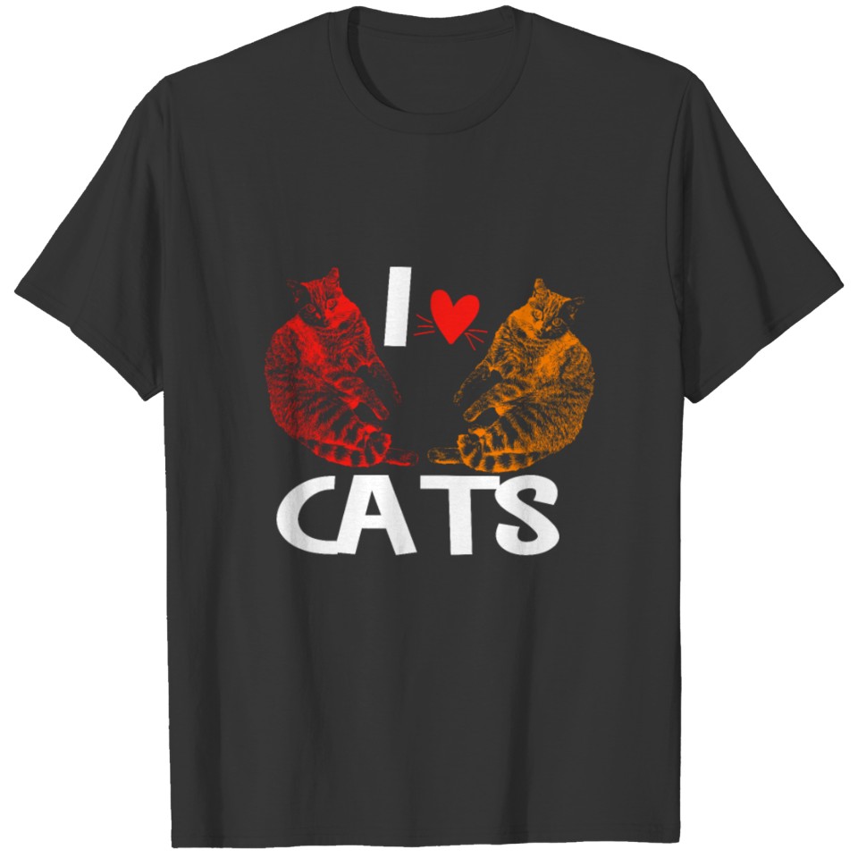 I love cats shirt T-shirt
