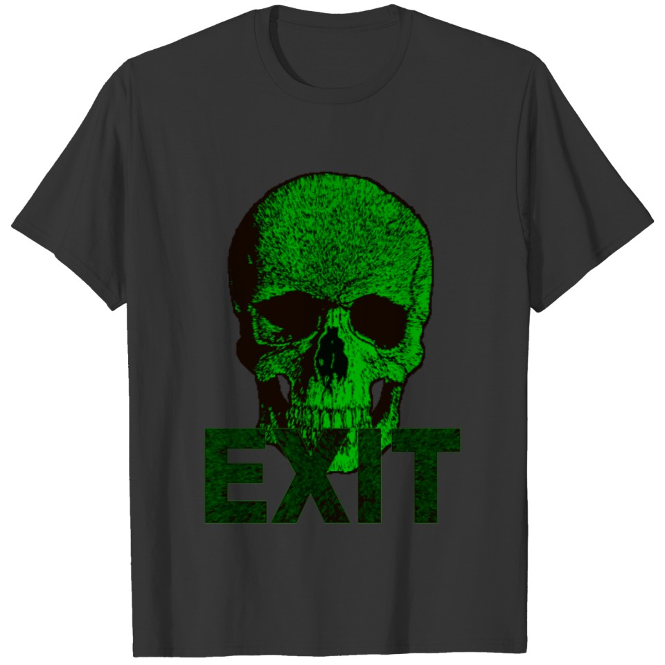 Exit Green Skull T-shirt