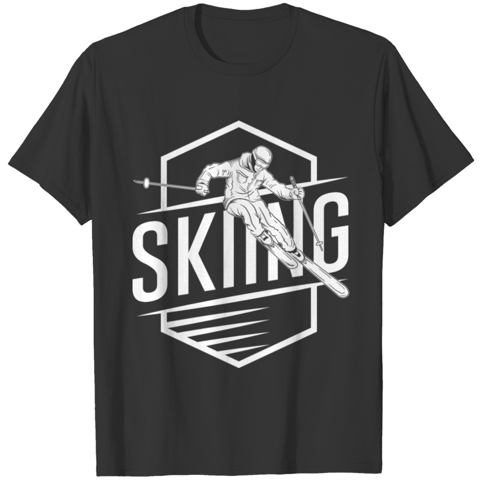 Ski Skier Skiing Winter Sport Funny Gift Idea T-shirt