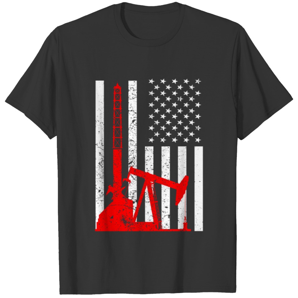 Oilfield Shirts American Flag T-shirt