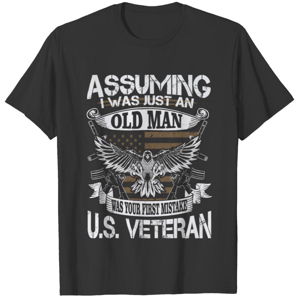 Old Man US Veteran T-shirt