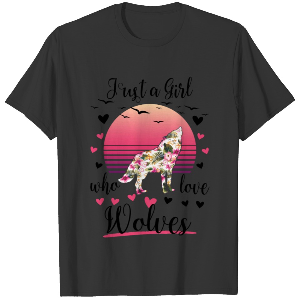 Just A Girl Who Love Wolves T-shirt