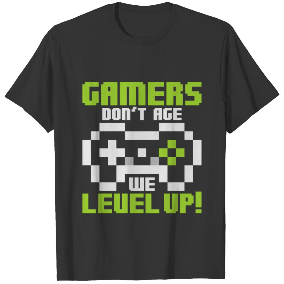 Retro gamer vintage level up T-shirt