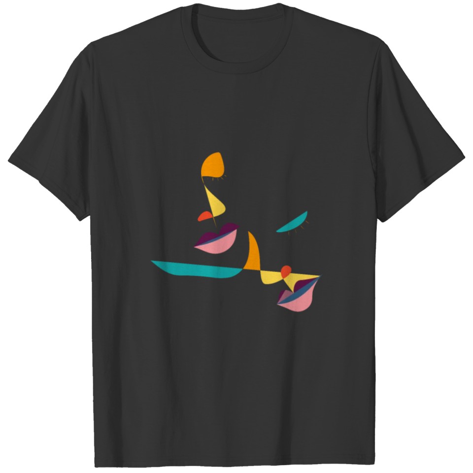 Faces Abstract T-shirt
