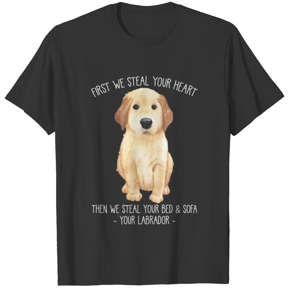 Funny Labrador Retriever Dog Lover Stubborn Puppy T-shirt