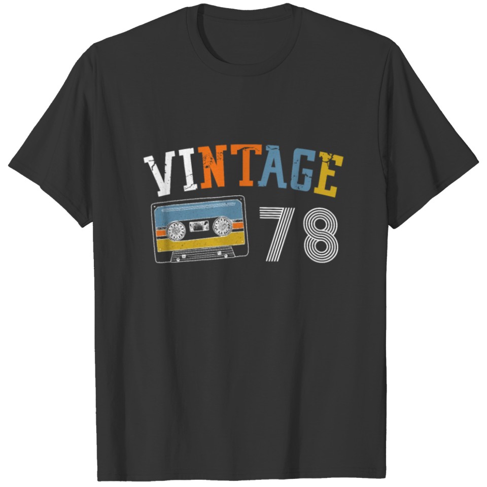 Vintage 78- 40 Years Old 40th Birthday 70s Seventi T Shirts