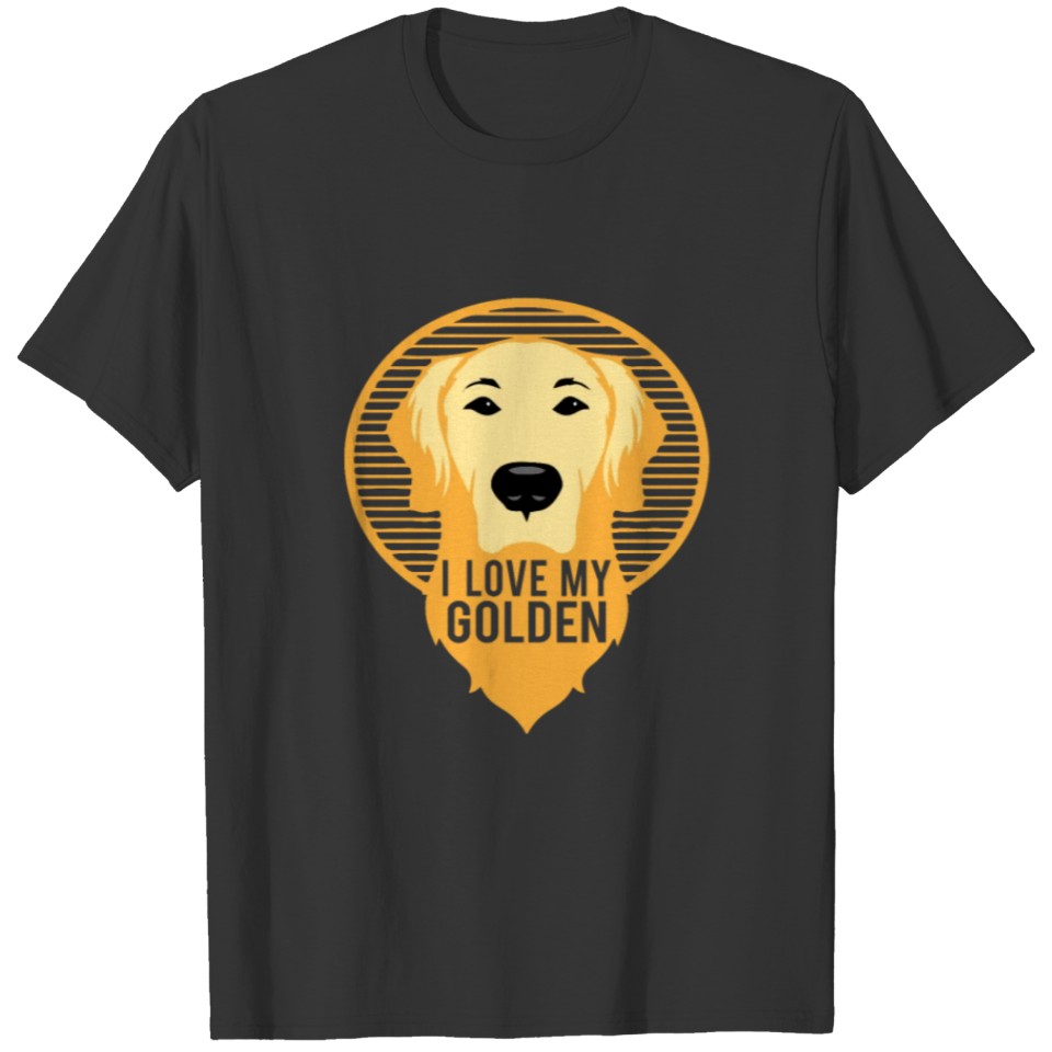 I Love My Golder Retriever T-shirt