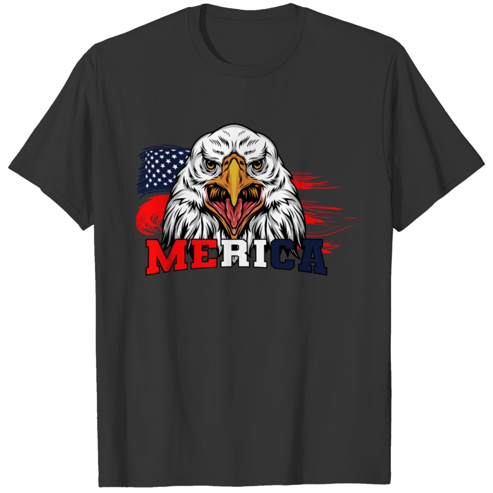 Eagle Mullet , 4th of July American Flag Merica T-shirt