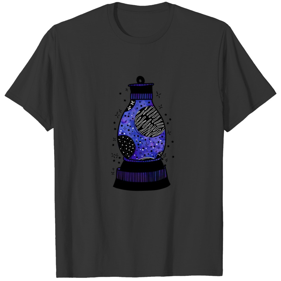 Galaxy Vase in purple T-shirt