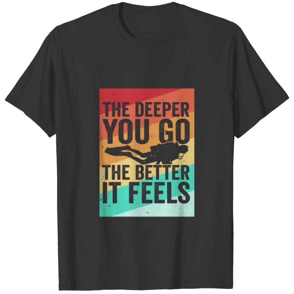 Scuba Diver Vintage Design T-shirt