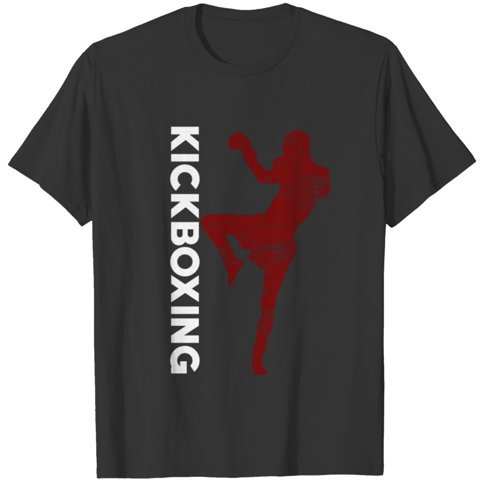 Cool kickboxing kick kick box sport martial arts T-shirt